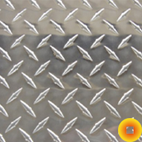 Лист алюминиевый рифлёный 1,2х600х1500 мм даймонд