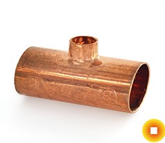 Тройник медный переходной 0.75х0.5 мм