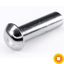 Заклёпки алюминиевые полнотелые 2х10 мм АД ГОСТ 10299-80